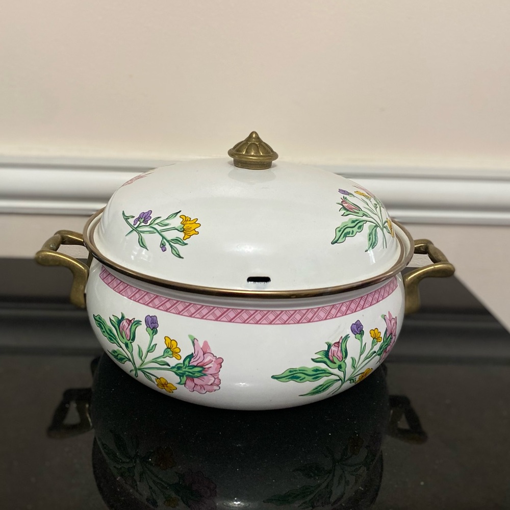 Vintage Tabletops Unlimited Dar Collection Enamel pot - Picture 8 of 8